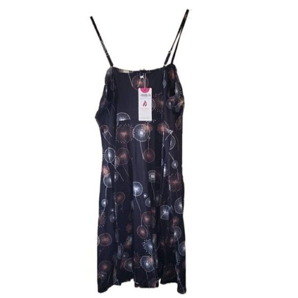 New Berydress Black Pattened Sleeveless Dress